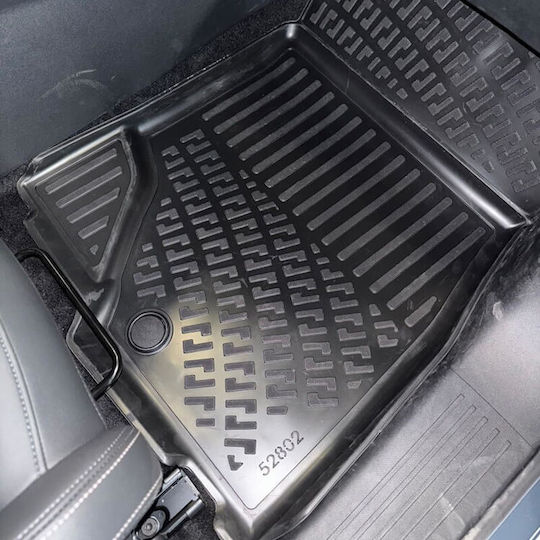 3D Tray Mats Rubber TPE Peugeot 3008 24+ Hybrid Rizline 4 Pieces Black