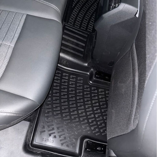3D Tray Mats Rubber TPE Peugeot 3008 24+ Hybrid Rizline 4 Pieces Black