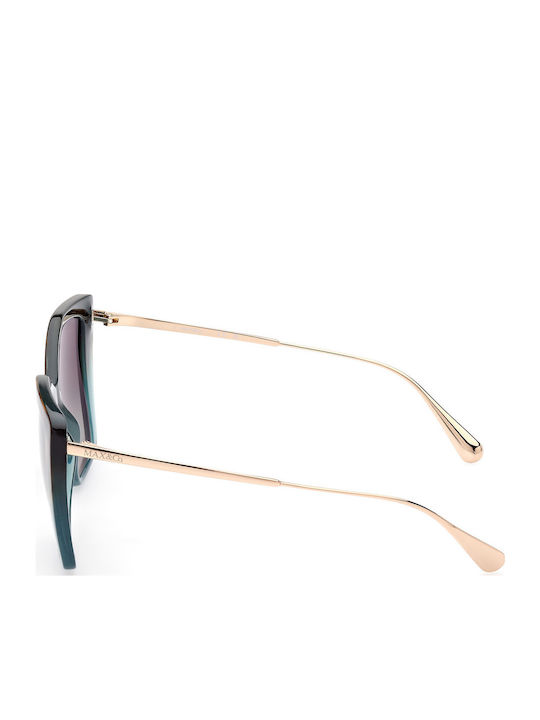 Max & Co Women's Sunglasses with Brown Tartaruga Plastic Frame and Brown Gradient Lens MO0065 56N