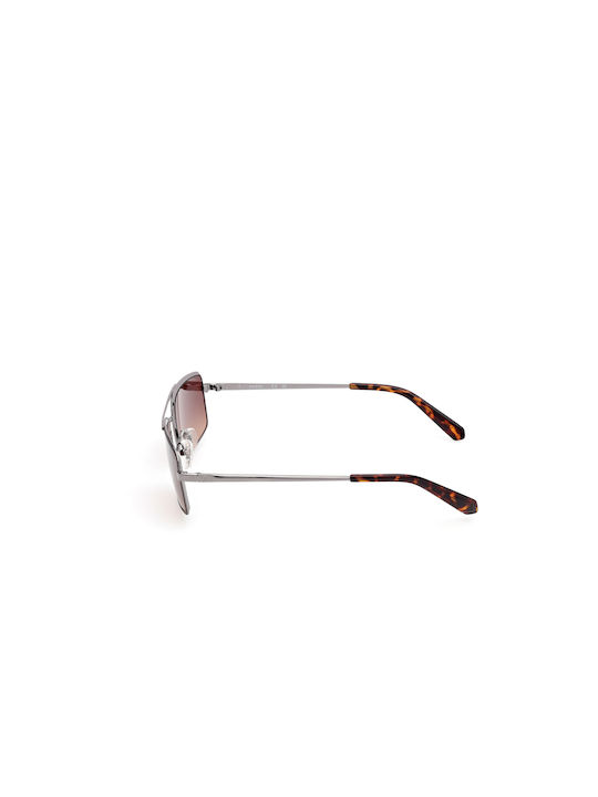 Guess Sunglasses with Gray Metal Frame and Brown Gradient Lens GU00168 09F