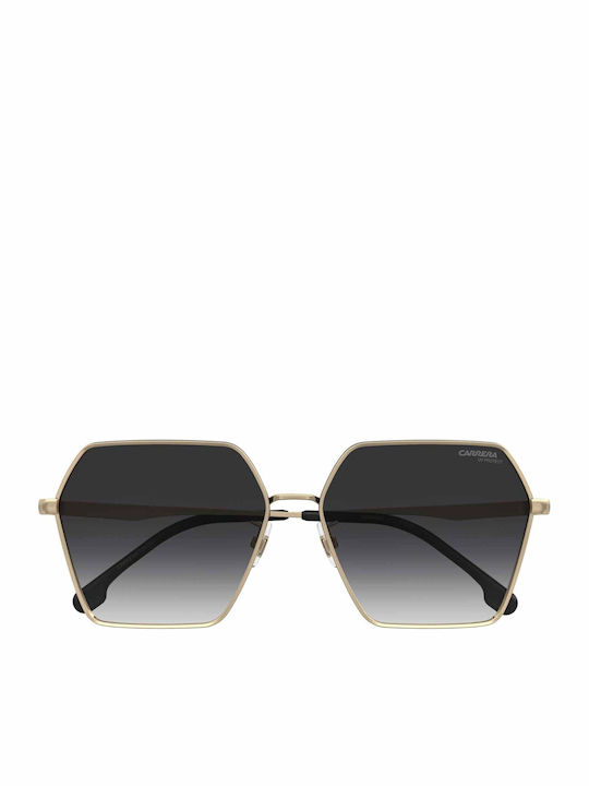 Carrera Women's Sunglasses with Gold Metal Frame and Gray Gradient Lens 3057/S RHL/9O