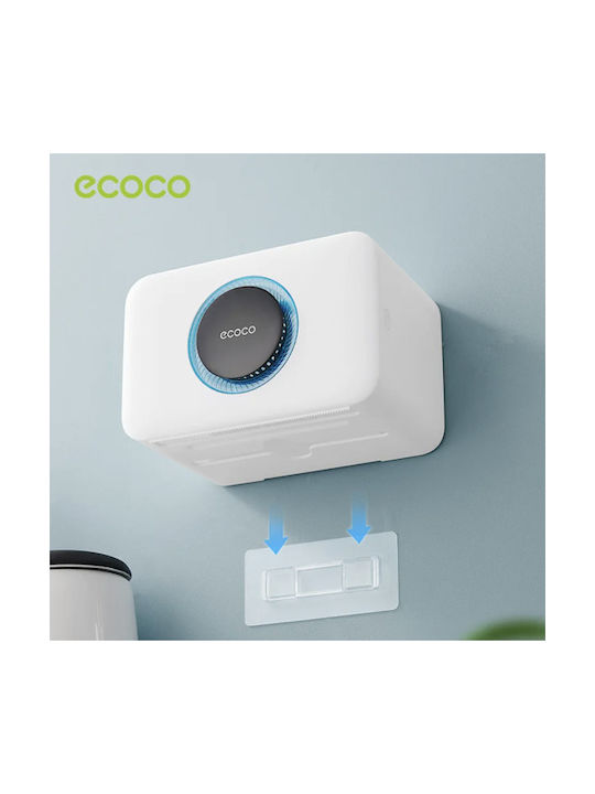Set Toilet Paper Holder Storage Shelf Silicone Toilet Brush Wall Mount Hair Dryer 3 Pieces Aromatherapy