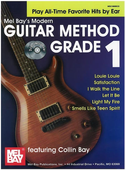 Collin Bay Guitar Method Grade 1 Play All-time Favorite Hits By Ear & 2 Cd's