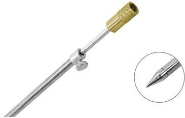 Suport telescopic pentru lansetă din oțel Delphin 60-100 cm