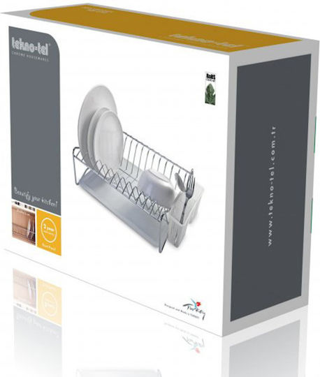 Tekno-Tel Στραγγιστήρι Νεροχύτη Inox Ασημί 37x30x24cm