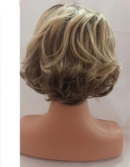 Wig with Synthetic Hair in Blonde Color 27.5cm