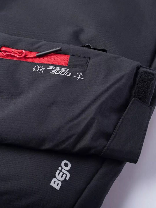 Kinder Freizeitjacke Lang mit Kapuze Black