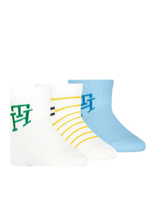 Tommy Hilfiger Kindersocken White, Sky Blue 3 Paar