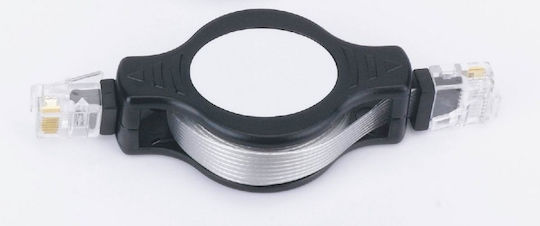 Retractable Τηλεφωνικό Καλώδιο RJ11 6P4C 1m (101816)
