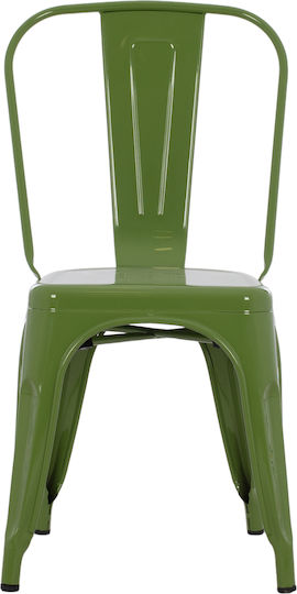 Melita-pro Καρέκλα Τραπεζαρίας Μεταλλική Light Olive Green 44x47x84.5εκ.