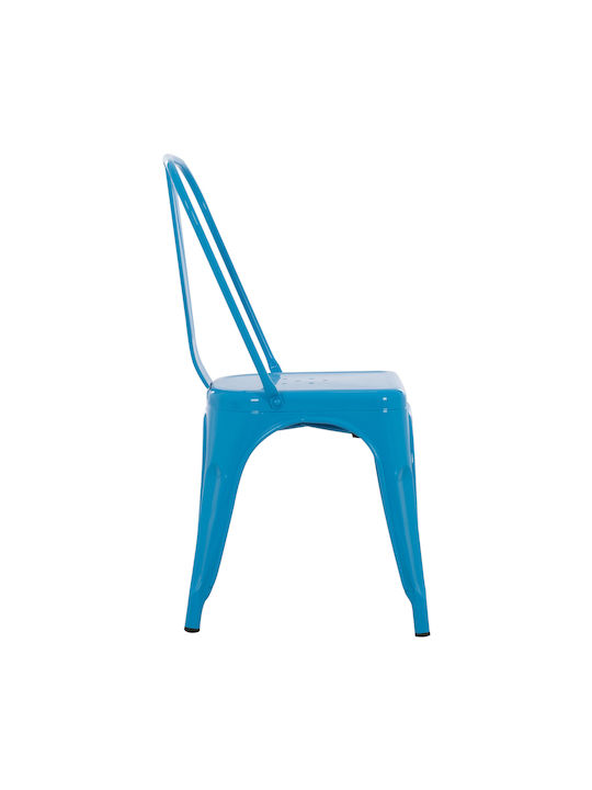 Melita-pro Dining Room Metallic Chair Blue 44x47x84.5cm