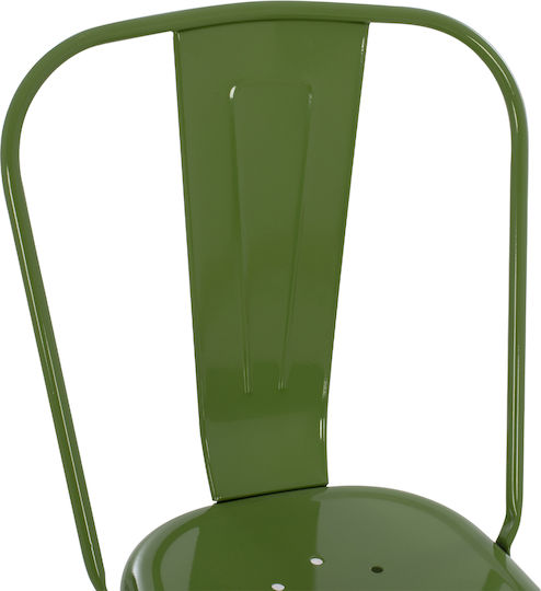 Melita-pro Καρέκλα Τραπεζαρίας Μεταλλική Light Olive Green 44x47x84.5εκ.