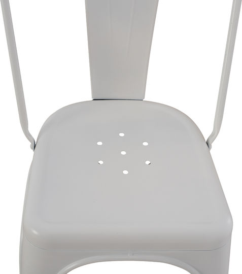 Melita-pro Scaune Sala de mese Matte White 1buc 44x47x84.5buc