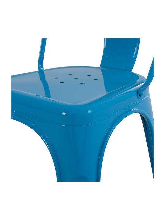 Melita-pro Dining Room Metallic Chair Blue 44x47x84.5cm