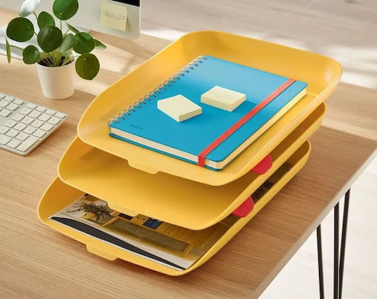 Leitz Plastic Filing Tray Yellow 27.4x12x45.6cm