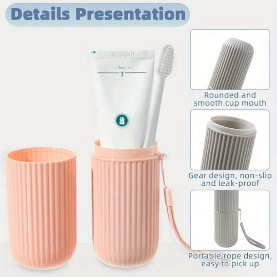 Baza de susținere a periuței de dinți Plastic Roz