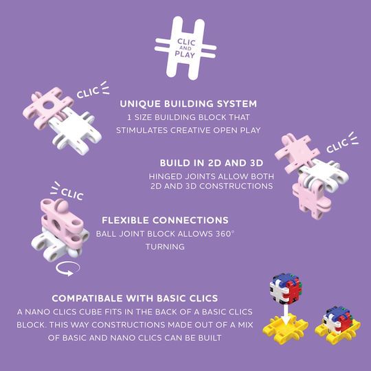 Clics Toys Clicformers Bauklötze Für 8+ Jahre 125 Stück