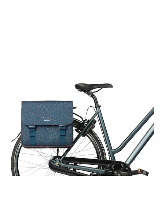Basil Double Bicycle Rack Bag Turquoise