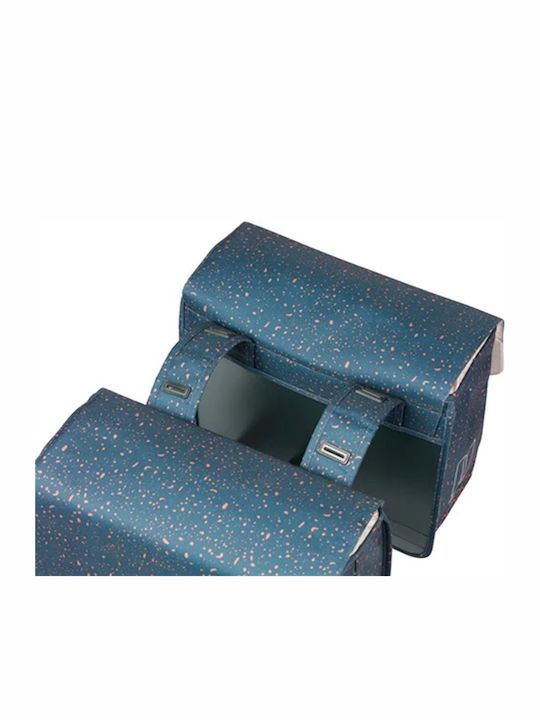 Basil Double Bicycle Rack Bag Turquoise