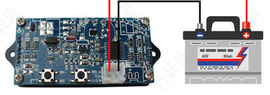 H52v210cup Lead-acid/lithium Battery Capacity Display Remaining Power Percentage Voltmeter 9-100v