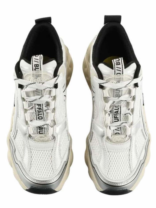 Buffalo Cld Run Jog Chunky Sneakers White