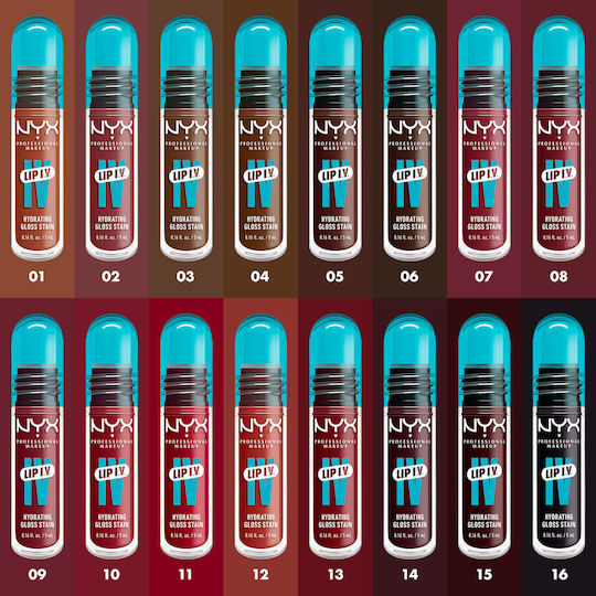 NYX Professional Makeup Lip IV Lip Gloss 11 Red-y.set.wet! Hydrating 5ml