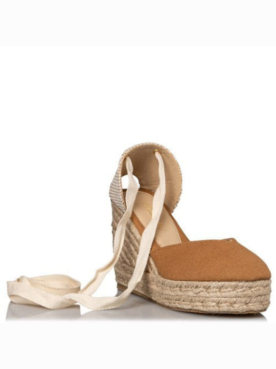 Envie Shoes Women's Fabric Platform Espadrilles Brown