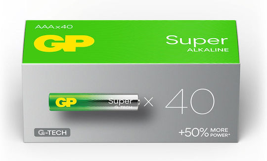 GP Batteries Super Αλκαλικές Μπαταρίες AAA 1.5V 40τμχ