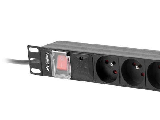 Lanberg Πολύπριζο Rack PDU-PRO-07F-0200-BK 1τμχ