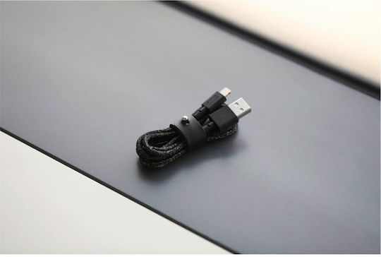 Native Union Belt Braided USB-A to Lightning Cable Γκρι 1.2m Cosmos (BELT-L-CS-BLK-2-NP)