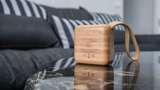 Gingko MI Square Ηχείο Bluetooth 3W με Διάρκεια Μπαταρίας έως 6 ώρες Cherry