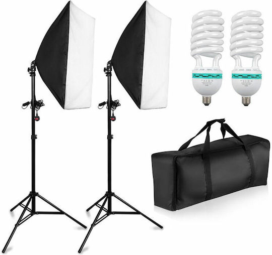 Set Iluminare Softbox Diat Xl2 2 Becuri 1350w 22.000 Lumeni