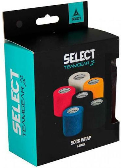 Select Sport Tape Gaiter 4/pack Fußballpfosten-Bänder Set 2Stk Schwarz