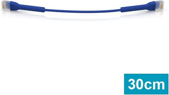 Ubiquiti U/UTP Cat.6 (Gigabit) Network Ethernet Cable 0.3m Blue