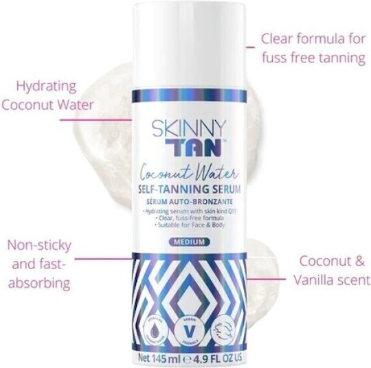 Skinny Tan Coconut Water Tanning Self Tanning Mist Σώματος Medium 150ml