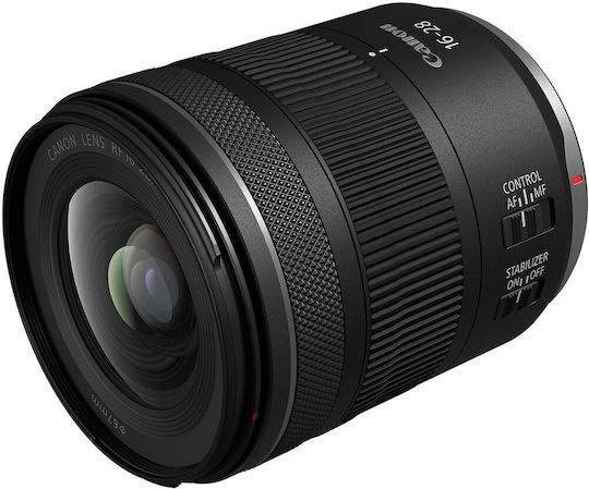 Canon Full Frame Φωτογραφικός Φακός RF 16-28mm F2.8 IS STM Wide Angle Zoom για Canon RF Mount Μαύρος