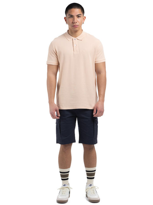 Polo Kurzarmbluse Rosa