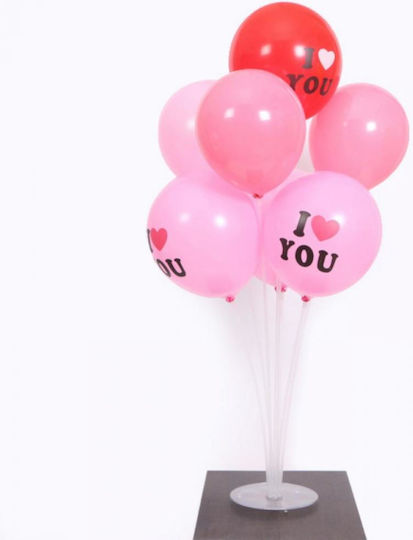 Plastik Ballonhalter Zola Transparent 70 cm