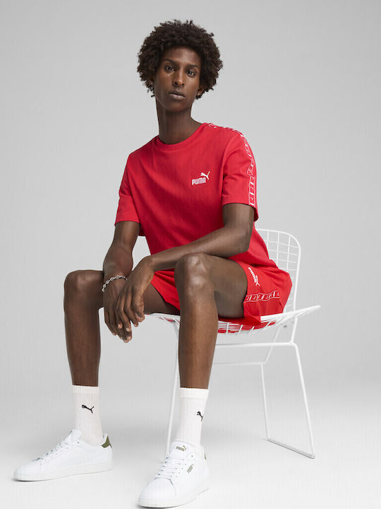 ESS Tape Sportliches T-Shirt Rot