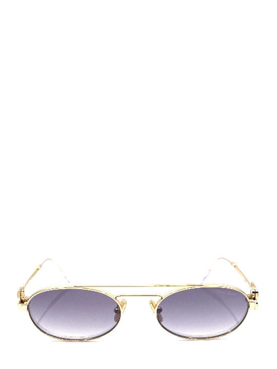 Women's Sunglasses with Gold Metal Frame and Gold Lens