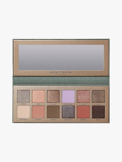 Anastasia Beverly Hills Παλέτα με Σκιές Ματιών Matte σε Στερεή Μορφή Nouveau Palette 1.34gr