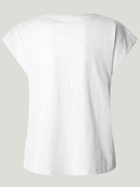 Women's Blouse Cotton Short Sleeve White