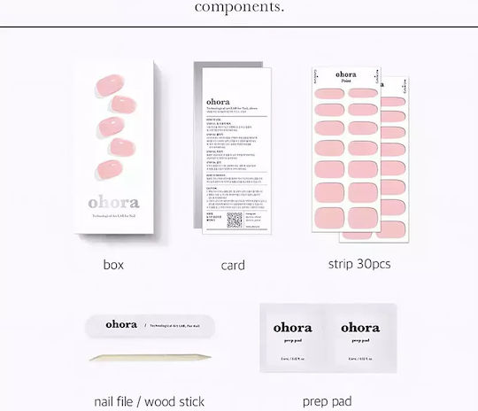 Autocolante pentru unghii din gel Ohora N Tint Baby Shade Nb-102 Cantitate Buc 1