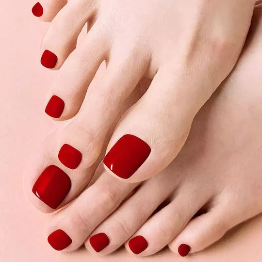 Gel Nail Stickers Toes Ohora P Basic Pedicure Shade Pbs-004 Quantity Pcs 30