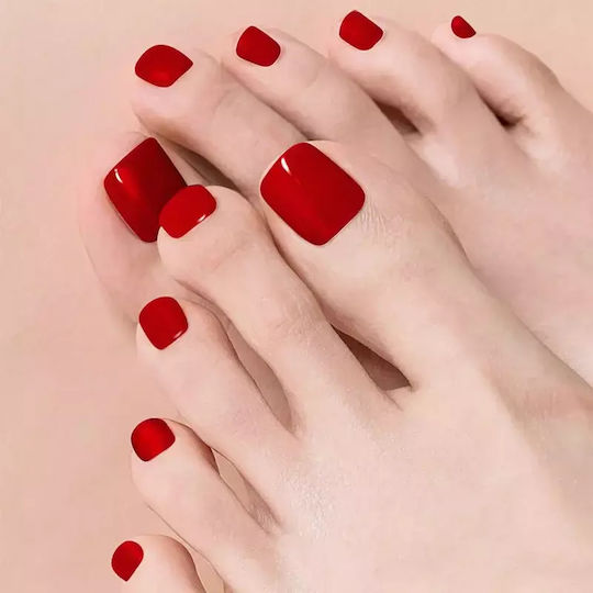 Gel Nail Stickers Toes Ohora P Basic Pedicure Shade Pbs-004 Quantity Pcs 30