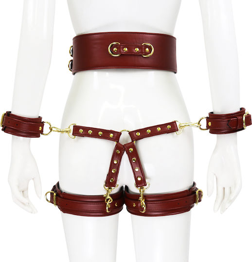 Naughty Toys BDSM Kit σε Κόκκινο Χρώμα 6τμχ