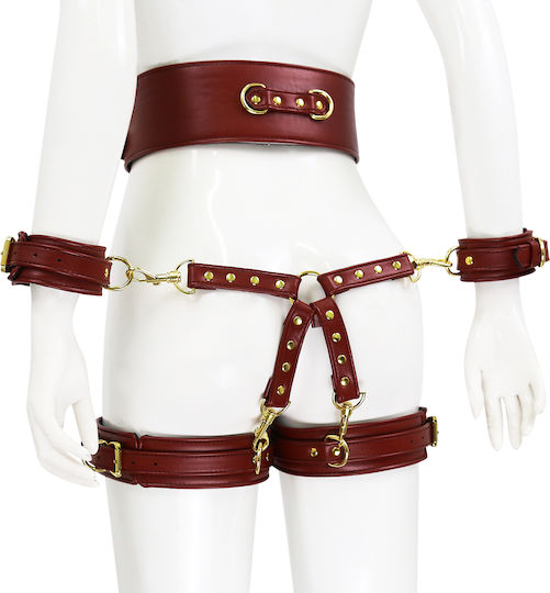 Naughty Toys BDSM Kit σε Κόκκινο Χρώμα 6τμχ