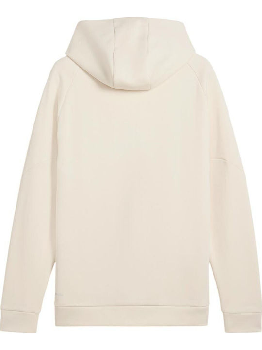 Sweatshirt with Hood Ecru