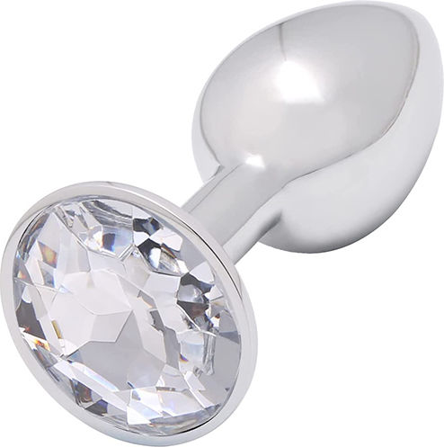 Naughty Toys Plug Anal Mărime Medie Argintiu 7cm