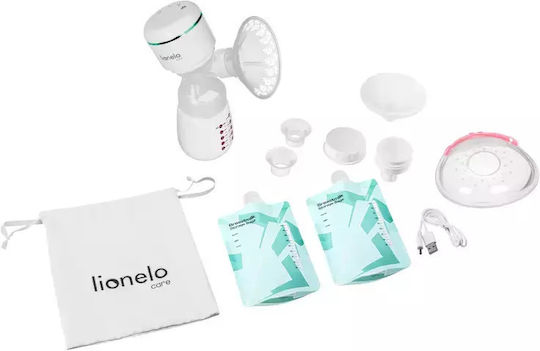 Lionelo Pompa de sân simplă electrică Fidi Plus Funcționează cu baterie Alb 180ml